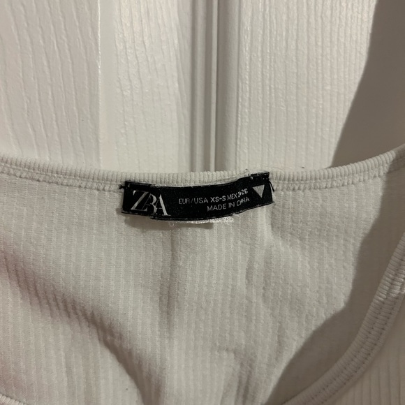 Zara white cropped tanktop - Picture 4 of 4